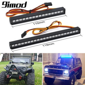 Metall 16/22 LED Dachlampe Lichtleiste für 1/10 RC Crawler Car Axial SCX10 90046 - Picture 1 of 14