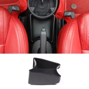Bandeja organizadora de caja de almacenamiento de freno de mano ABS negra para Fiat 500 2014-19 - Imagen 1 de 12