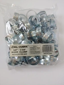 Juego de abrazaderas de manguera helicoidal ajustables de 100 piezas de 5/8" - 1-1/4" para aire, jardín automático de 1 pulgada - Imagen 1 de 2