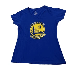 Golden State Warriors FANATICS NBA Shirt Donna M Blu Oro 11 Thompson Crew Tee - Foto 1 di 21