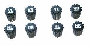 8 x Reifenmarkierer Radmarkierung Reifen-Wechsel Ventilkappen Set Radmerker  - Bild 1 von 7