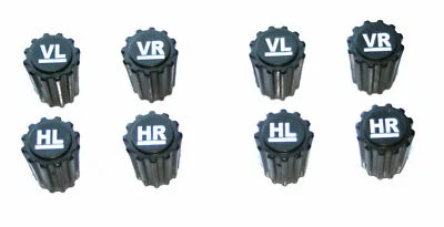 8 x Reifenmarkierer Radmarkierung Reifen-Wechsel Ventilkappen Set Radmerker  - Image 1 of 4