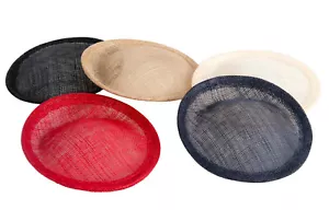 Platillo Sinamay Fascinators Base Sombreros Hacer Artesanías Millería 100% Vendedor Australiano - Imagen 1 de 12