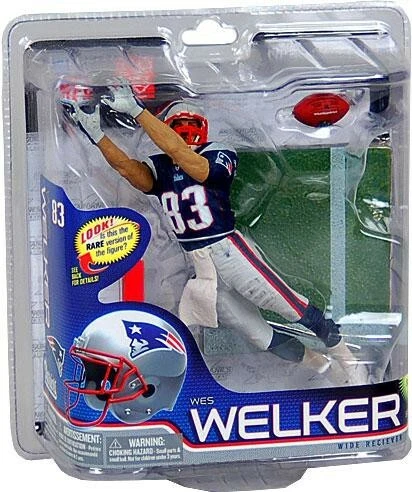 Figura de acción Wes Welker serie 26 NFL Sports Picks [camiseta azul] Foto 1 de 1