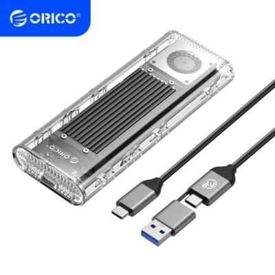 ORICO 40Gbps USB4 M.2 NVMe SSD Enclosure Cooling Fan M2 NVMe Case Enclosure LOT - Image 1 of 4