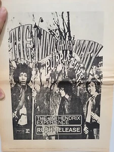 Pubblicità Stampa Jimi Hendrix Experience Wind Gries Mary Purple Haze 1967 uscita rapida - Foto 1 di 4