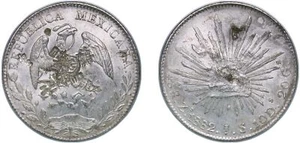 Mexico 1882 Zs JS 8 Reales Silver 903 AU - Picture 1 of 1