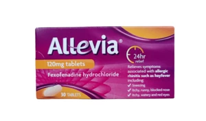 Allevia Fexofenadine 120mg Hayfever And Allergy Relief x30 Tablets - Picture 1 of 2