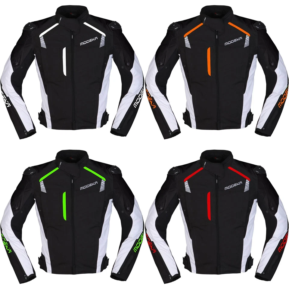 Modeka Herren Motorrad Jacke Lineos- sportlich coole Textiljacke fürs ganze Jahr - Bild 1 von 1
