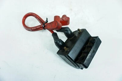 Harley Super Glide 1986 FXR bobina de encendido OEM con cables de bujías rojas 1293 Foto 1 de 4