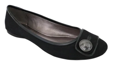 Nuevo en caja Zapatos planos de ballet negros Coach Dayna Signature y charol RARO Foto 1 de 4