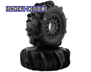 Pro Line 10185-10 Dumont Paddle 2.2/3.0 Pre-Mounted Tires w/Raid Wheels 12mm HH - Picture 1 of 2
