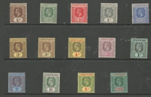 CAYMAN ISLANDS SG40-52b the 1912-20 GV SET fine mint - Picture 1 of 2