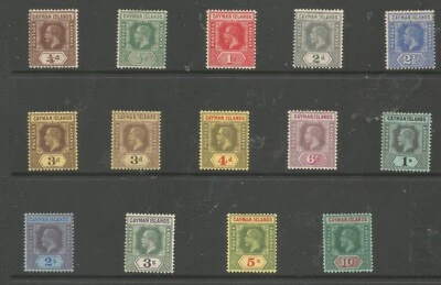 CAYMAN ISLANDS SG40-52b the 1912-20 GV SET fine mint — 第 1/2 张图片