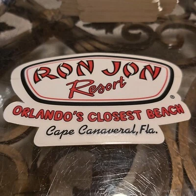 RON JON SURF SHOP Ron Jon Resort Cape Canaveral Florida Sticker Classic Ron Jon Surf Logo Design