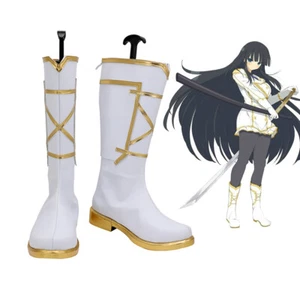 Senran Kagura Ikaruga Schuhe Cosplay Damen weiß Stiefel - Bild 1 von 5