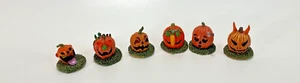 52117 PUMPKIN PEOPLE Set of 6 Spooky Town Accessories Halloween Decor LEMAX - Picture 1 of 19