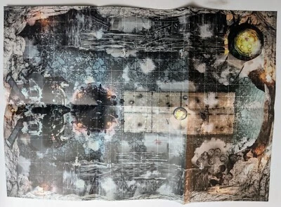 Dungeons and Dragons - Battle Grid Maps - Double Sided - 23" x 16" - Throne/Snow - Image 1 of 2