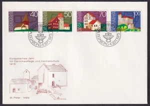 Liechtenstein 1975 (#630/3), European Monument Protection Year, FDC - Picture 1 of 1