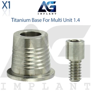 Base de titanio para prótesis dentales de sistema multiunidad 1.4 con tornillo - Imagen 1 de 4