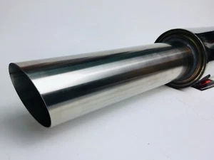 SILENZIATORE SPORTIVO UNIVERSALE ACCIAIO INOX POWESPRINT 60 mm MARMITTA LUNGO - Foto 1 di 4