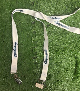 NOS Campagnolo Double Clasp Lanyard, weiß mit blauer Schrift, Campy Gear - Bild 1 von 8