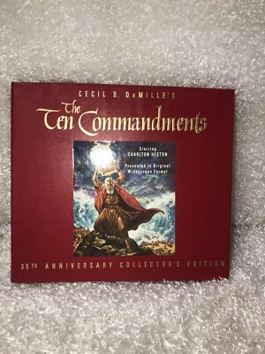 The Ten Commandments VHS 1991 WS Letterbox 35th Anniversary Collectors Sealed - Image 1 of 4