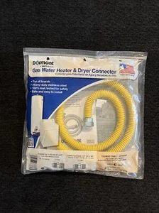 Dormont Gas Water Heater & Dryer Connector New 1/2" OD x 48" Up to 60500 BTU F/S - Picture 1 of 2