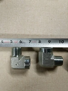 90° Street Elbow Fitting 3/4" NPT Lot of Two (2) Stainless Steel - Picture 1 of 3