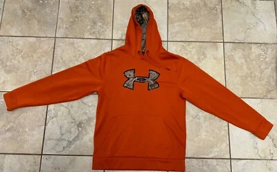 Under Armour Storm Hoodie Loose S Small Camo Burnt Blaze Orange Hunting - Image 1 of 4