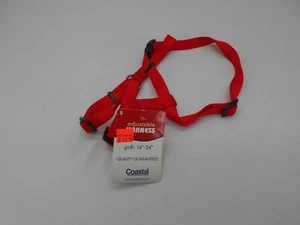 COASAL kleines ROTES verstellbares Hundegeschirr Gurt 14" bis 24" Hundekontrolle - Bild 1 von 5