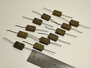 470 pF 500 V 5% Konvolut 12 Stk.  RUSSISCHE SILBER-GLIMMER KONDENSATOREN KSO-5G КСО-5Г - Bild 1 von 4