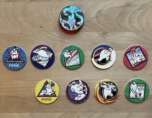 Vintage 90er Official Pogs Coke Caps unvollständiges Set Coca Cola plus Slammer - Bild 1 von 6