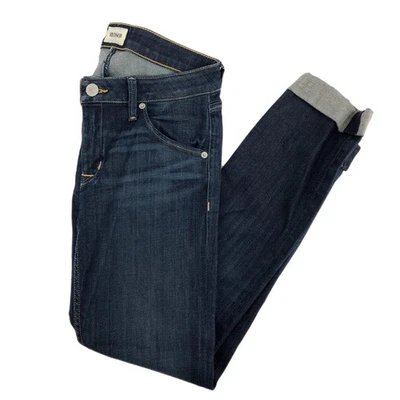 Pantalones de mezclilla Hudson azules tiro bajo pierna recta | Talla 27 Foto 1 de 4