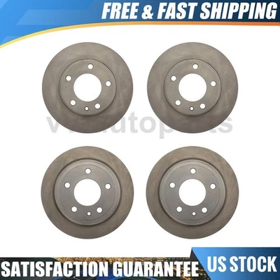 Rotor de freno de disco trasero delantero C-Tek 4 piezas para BMW 535i 1985-1988 Foto 1 de 4