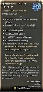 🔥Diablo 4 Season 9 ⭐ 4GA OPHIDIAN IRIS⭐ 95 - Picture 1 of 2
