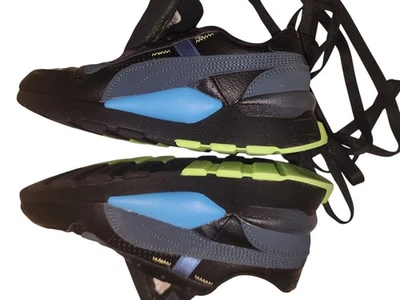 size 6 Puma Boy Black and Green Sneakers - Image 1 of 4