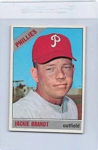 1966 Topps #383 Jackie Brandt Phillies NM *7213 - Picture 1 of 2