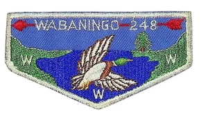 Wabaningo Lodge 248 Evanston Council IL F1a FF First Flap WHT Bdr (MO2256) - Picture 1 of 2