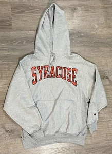 Felpa con cappuccio Champion Reverse Weave Syracuse University 2010 grigio erica media NOS - Foto 1 di 11