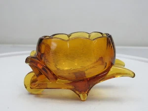 Greentown Glas Bernstein Schubkarre Offen Salz Dip Schale Glatt EAPG - Bild 1 von 11