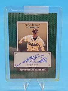 2005 Upper Deck Origins Old Judge Auto Marcus Giles #MG Auto - Picture 1 of 10