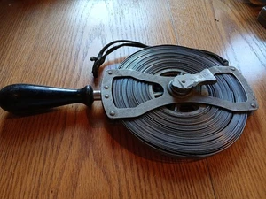 Vintage The Lufkin Rule Co. Metall Maßband 100 Fuß USA funktioniert gut - Bild 1 von 7