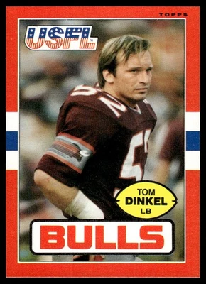 1985 Topps USFL Tom Dinkel Jacksonville Bulls #50 - Image 1 of 2