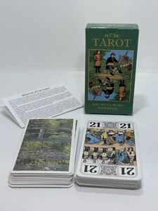 SELTENES CLAUDE MONET TAROT: NYMPHÉAS GREEN HARMONY 80ER DUSSERRE DECK VINTAGE - Bild 1 von 14