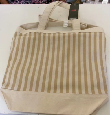 Levi's® Brown and beige striped Canvas Tote bag New With tags - Image 1 of 2