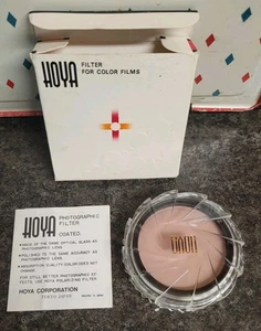 VINTAGE HOYA 49mm FL-DAY FILTER & CASE & Instructions In Original Box Never Used - Picture 1 of 7