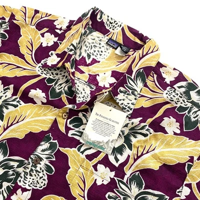 Patagonia 1995 Vintage AC Aloha Shirt Mens XL Air Conditioned Cotton Floral - Image 1 of 4