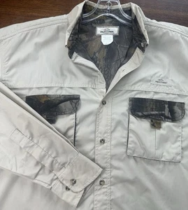 Vintage Team Real Tree Signature Collection Mens XL Button Up Camo Field Shirt - Picture 1 of 15