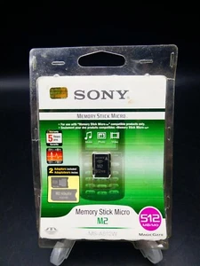 Sony MS-A512W 512 Mo Memory Stick Micro M2 comprend des adaptateurs M2 / Pro Duo - Photo 1/4